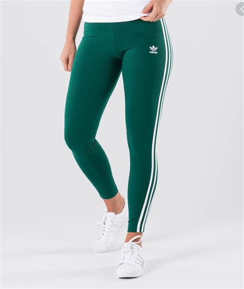 adidas legging zijkant|Adidas green leggings.